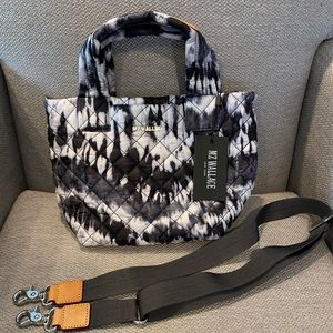 NWT MZ Wallace Mini Metro Tote Deluxe in Wave Tie Dye